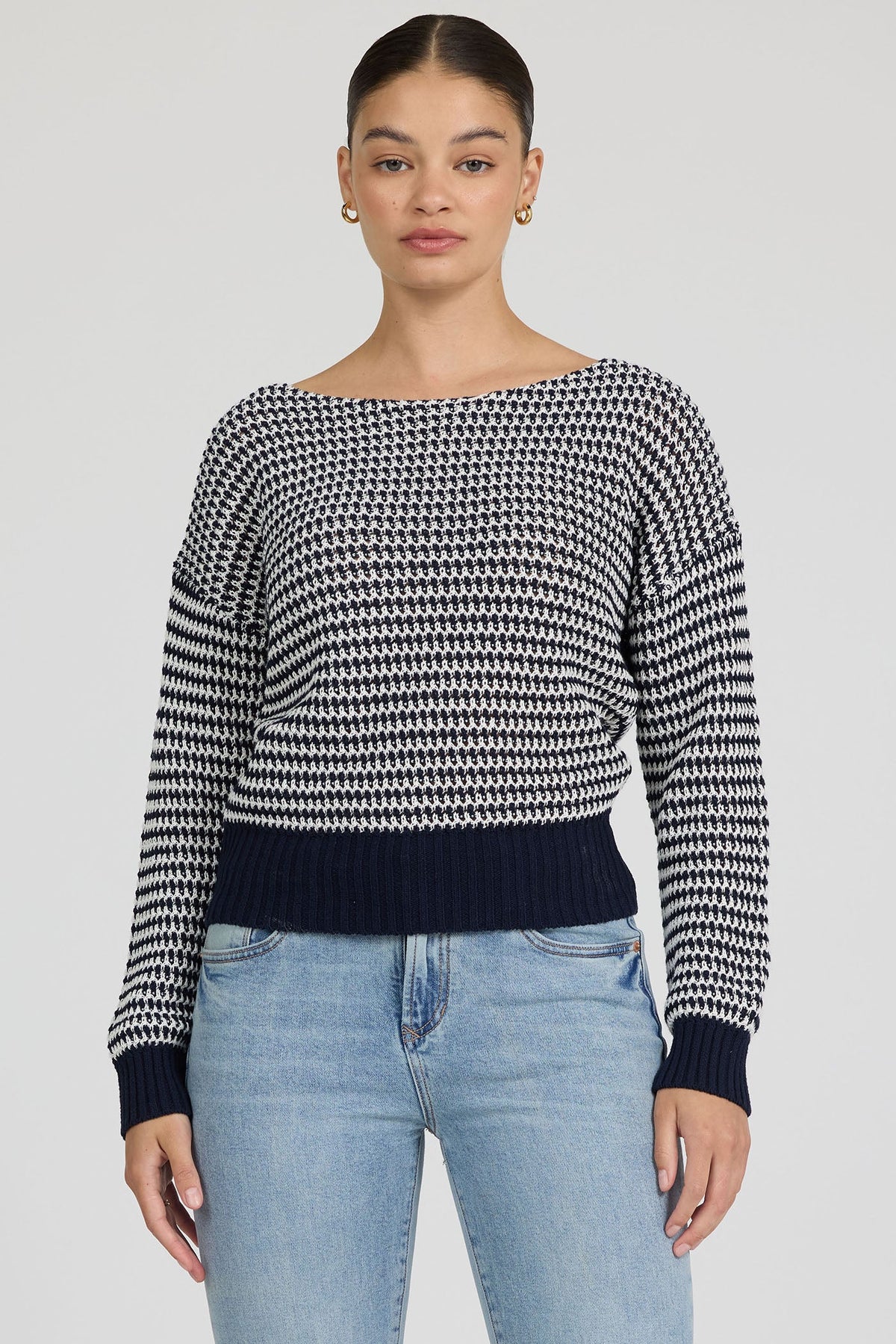 BLACK IRIS STRIPE-DSW3051BII-1 — Dear John Denim