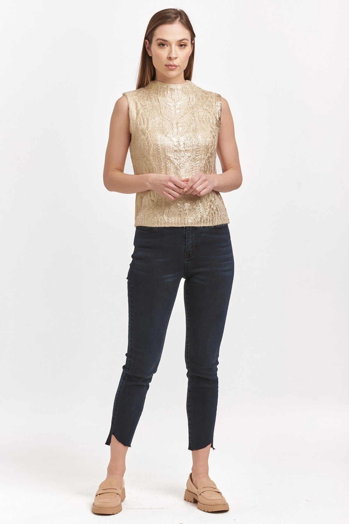 ROSE GOLD FOIL-DSW3111IWR-2 — Dear John Denim