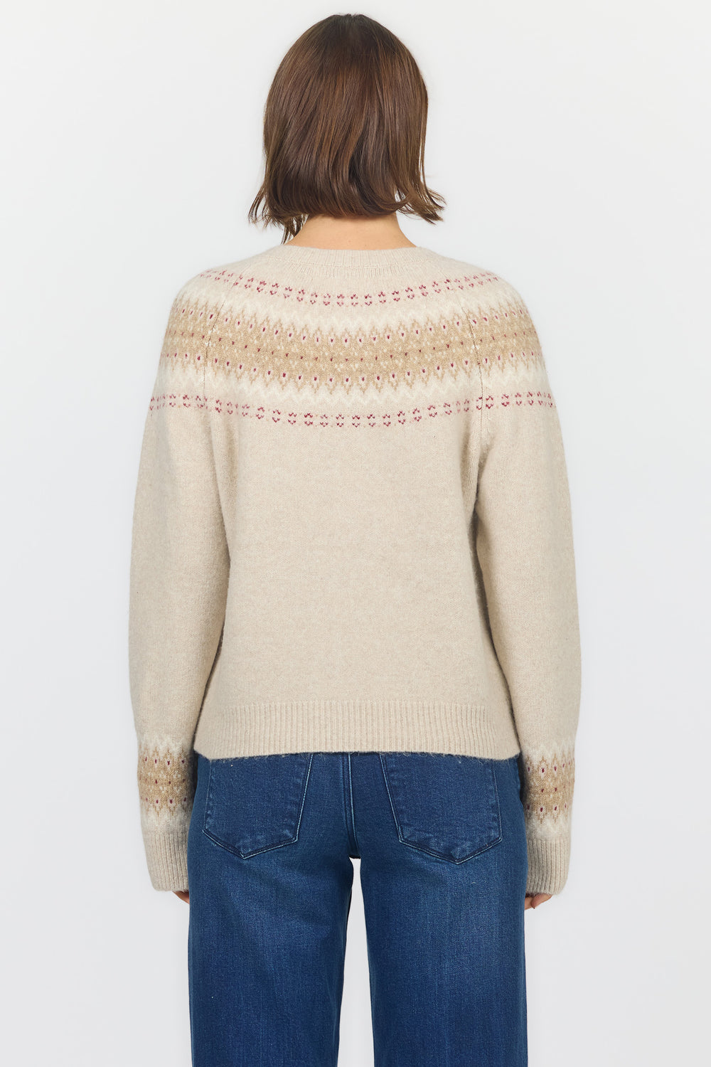 AMINA CREW NECK LONG SLEEVE SWEATER