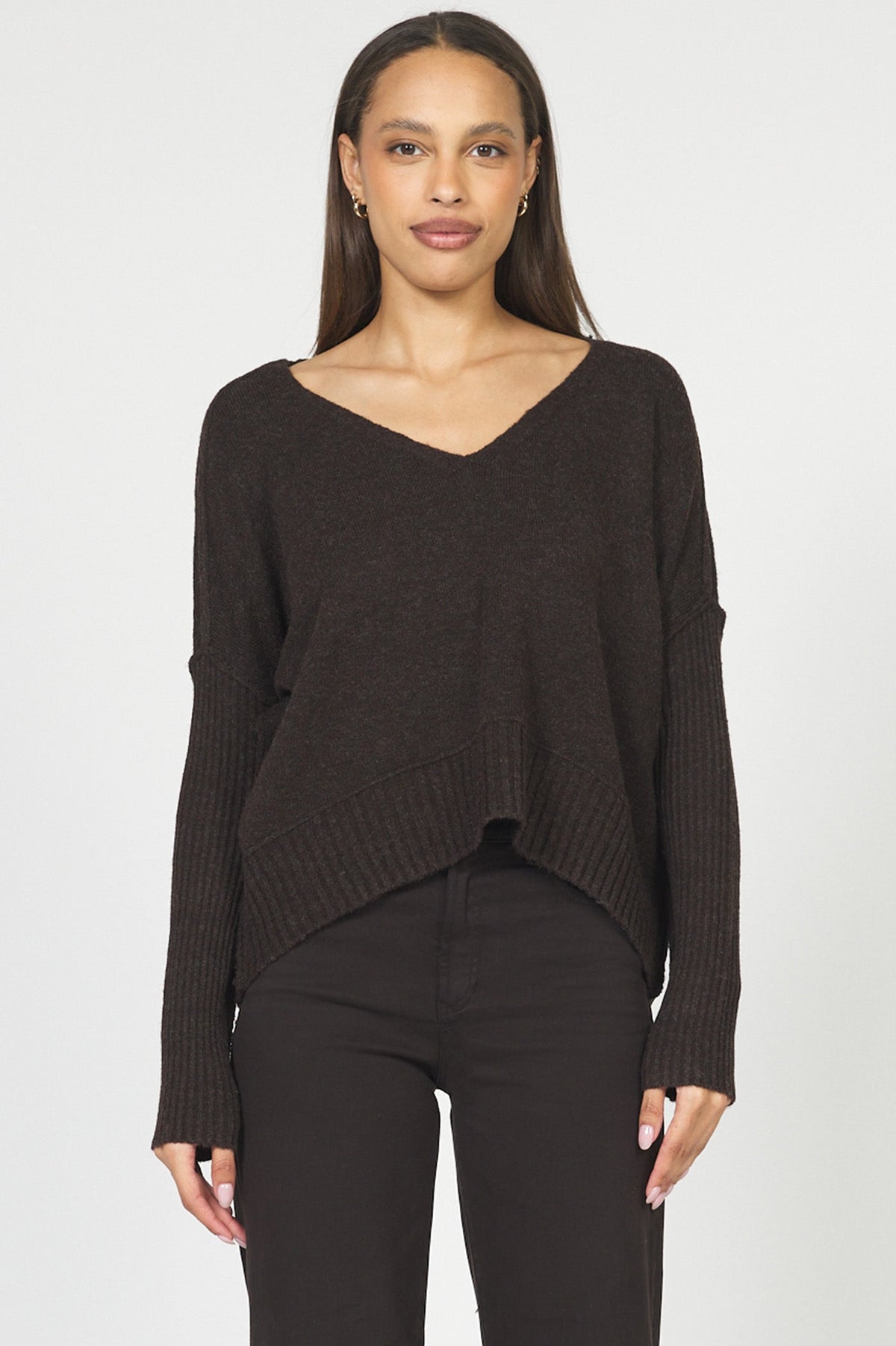 clarette-sweater-chocolate-torte — Dear John Denim