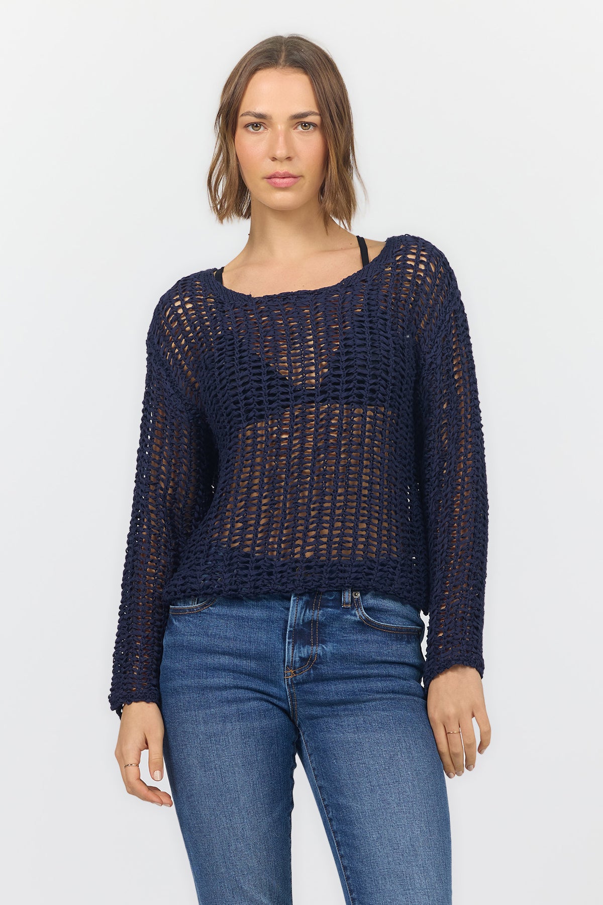 ADELA SWEATER BLACK IRIS — Dear John Denim