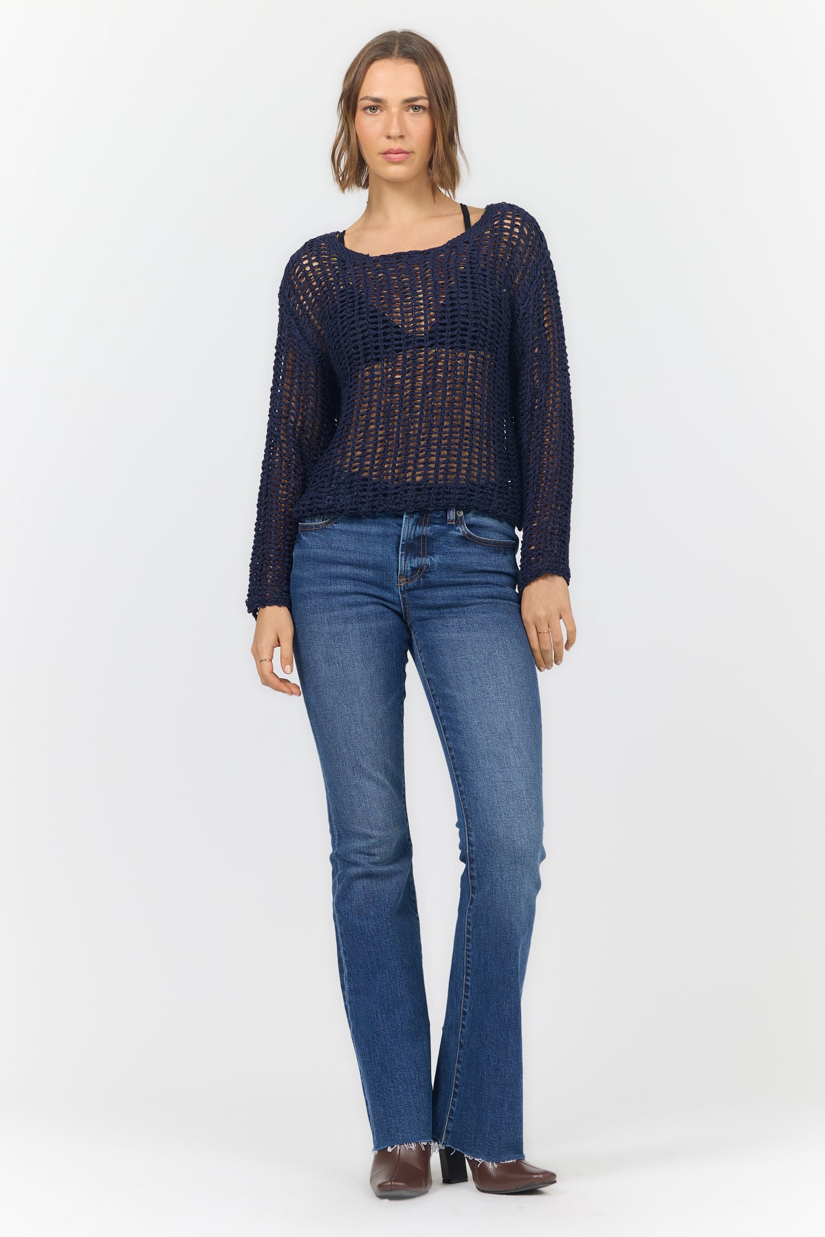 ADELA SWEATER BLACK IRIS — Dear John Denim