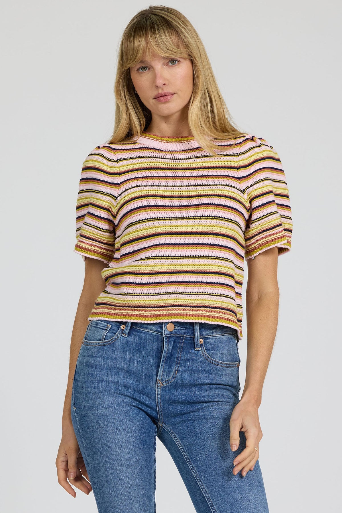 PEACHY YELLOW STRIPES-DSW3235PYT-1 — Dear John Denim