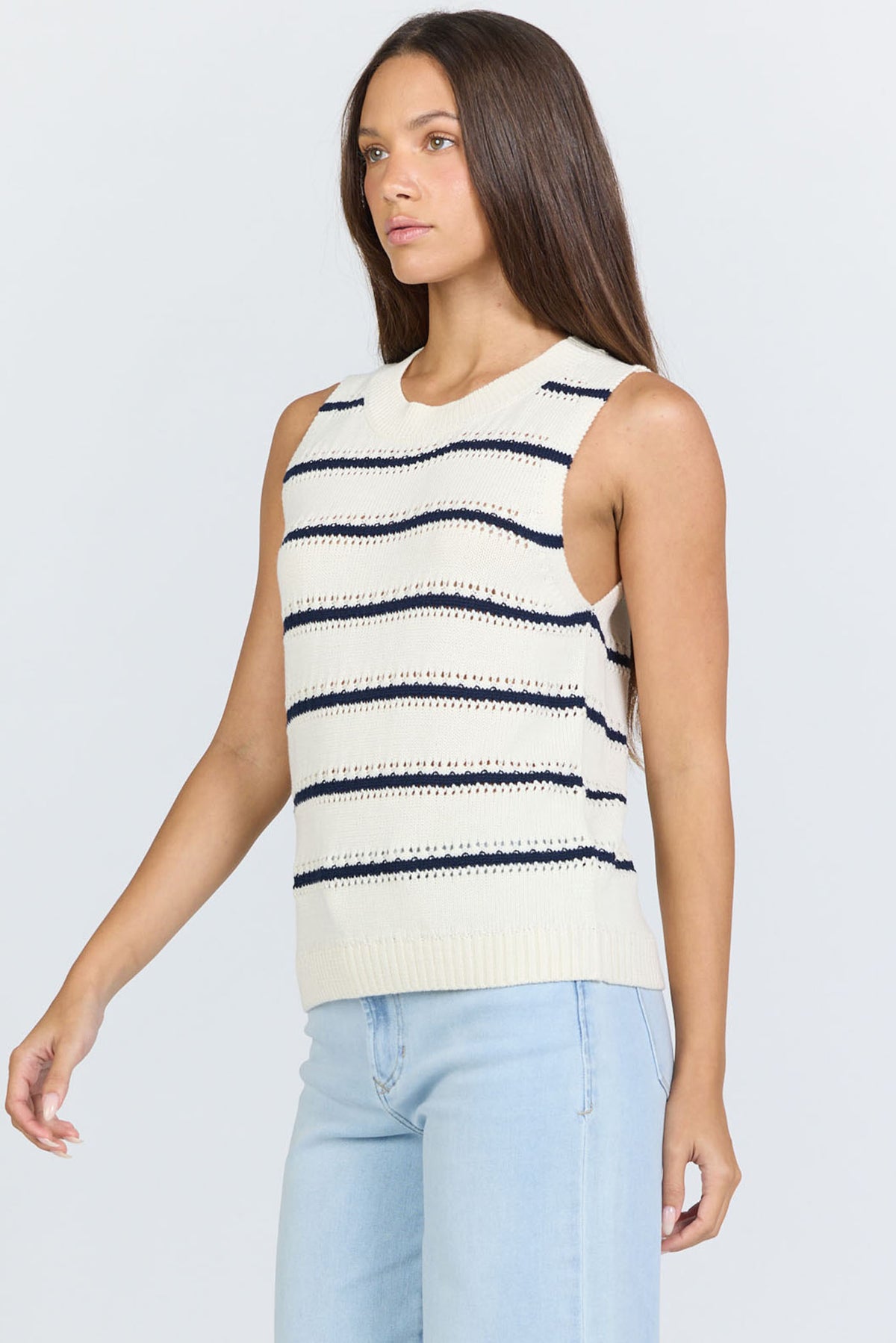 BLACK IRIS STRIPE-DSW3248BII-3 — Dear John Denim