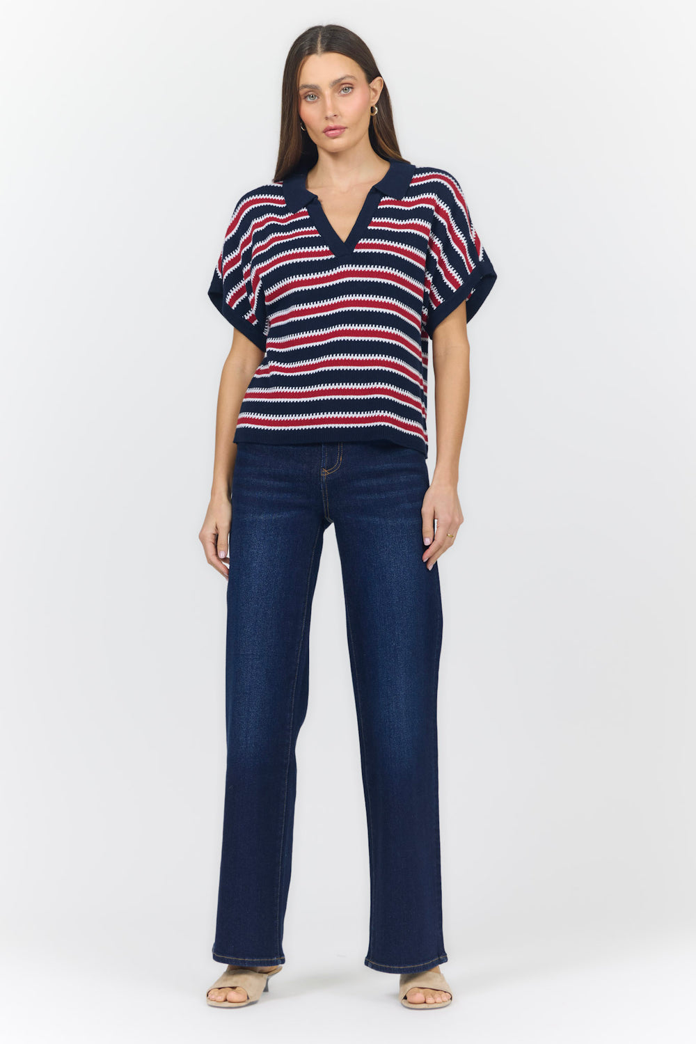 YELENA SWEATER MIDNIGHT HOUR STRIPE