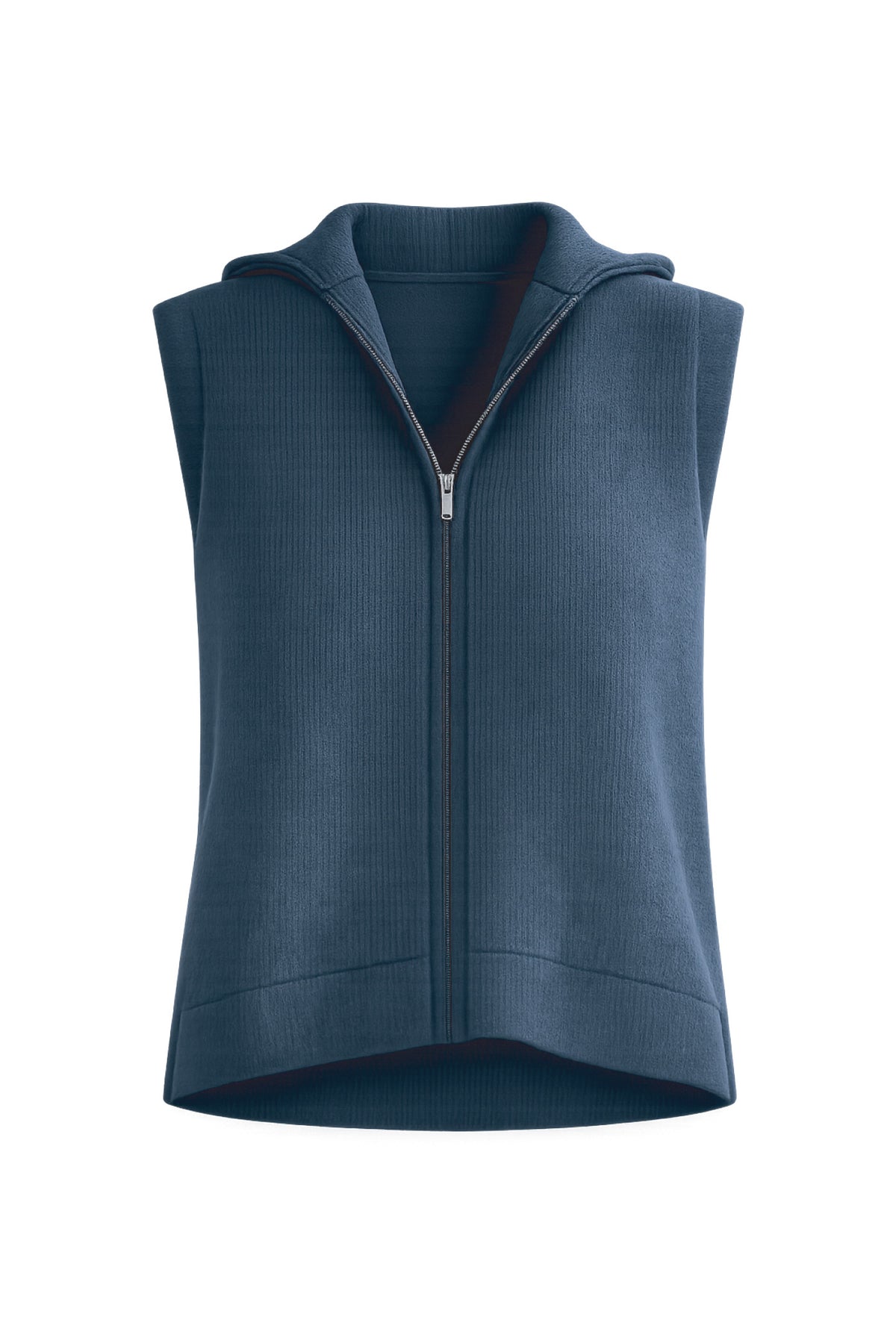 zyma-scoop-neck-long-sleeve-relaxed-fit-vest-black-iris — Dear John Denim