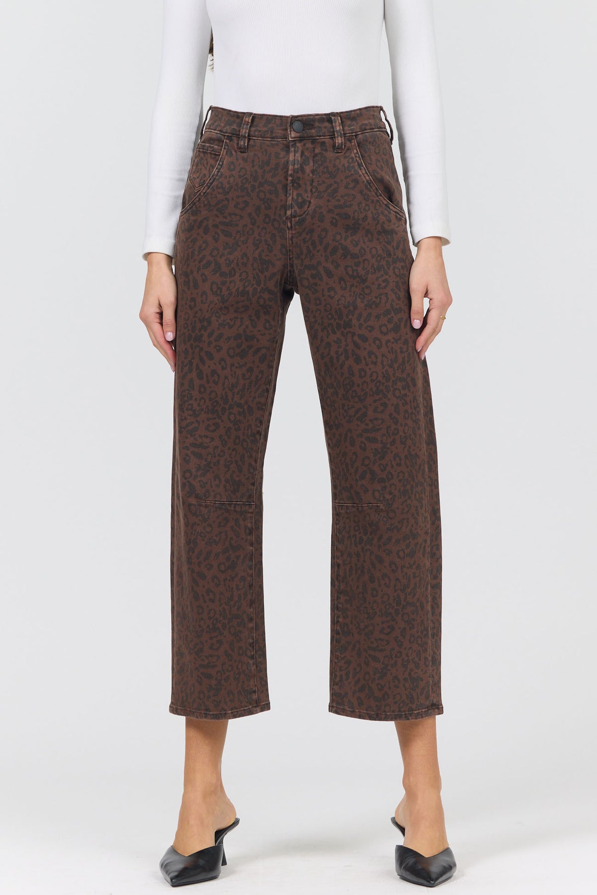 lasso-barrel-mid-rise-clean-hem-jean-brown-leopard — Dear John Denim