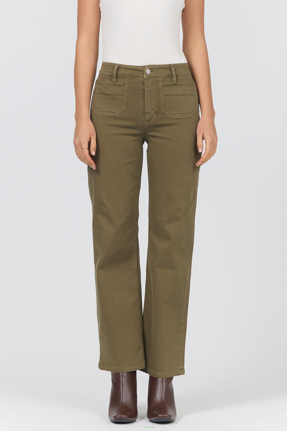 holly-straight-leg-jean-olive-branch — Dear John Denim
