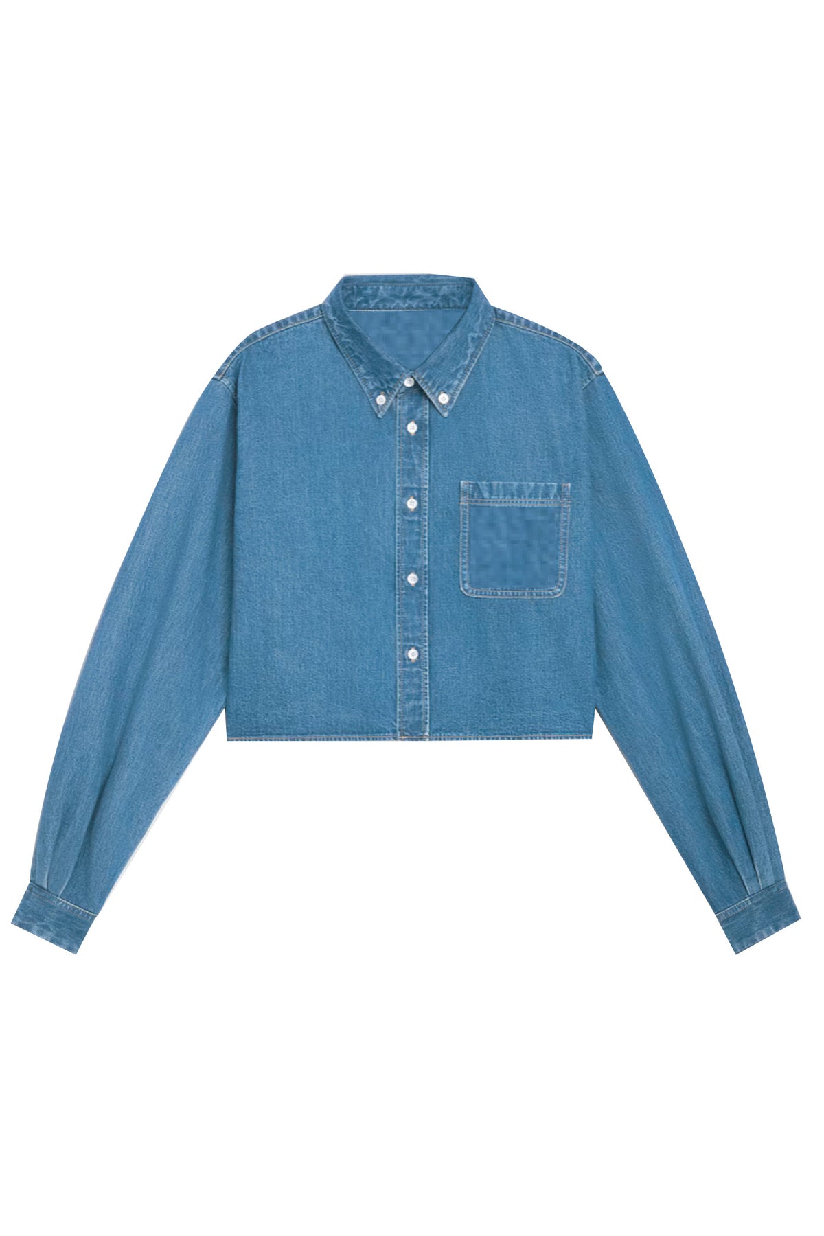 cropped-long-sleeve-shirt-ocean-wash — Dear John Denim