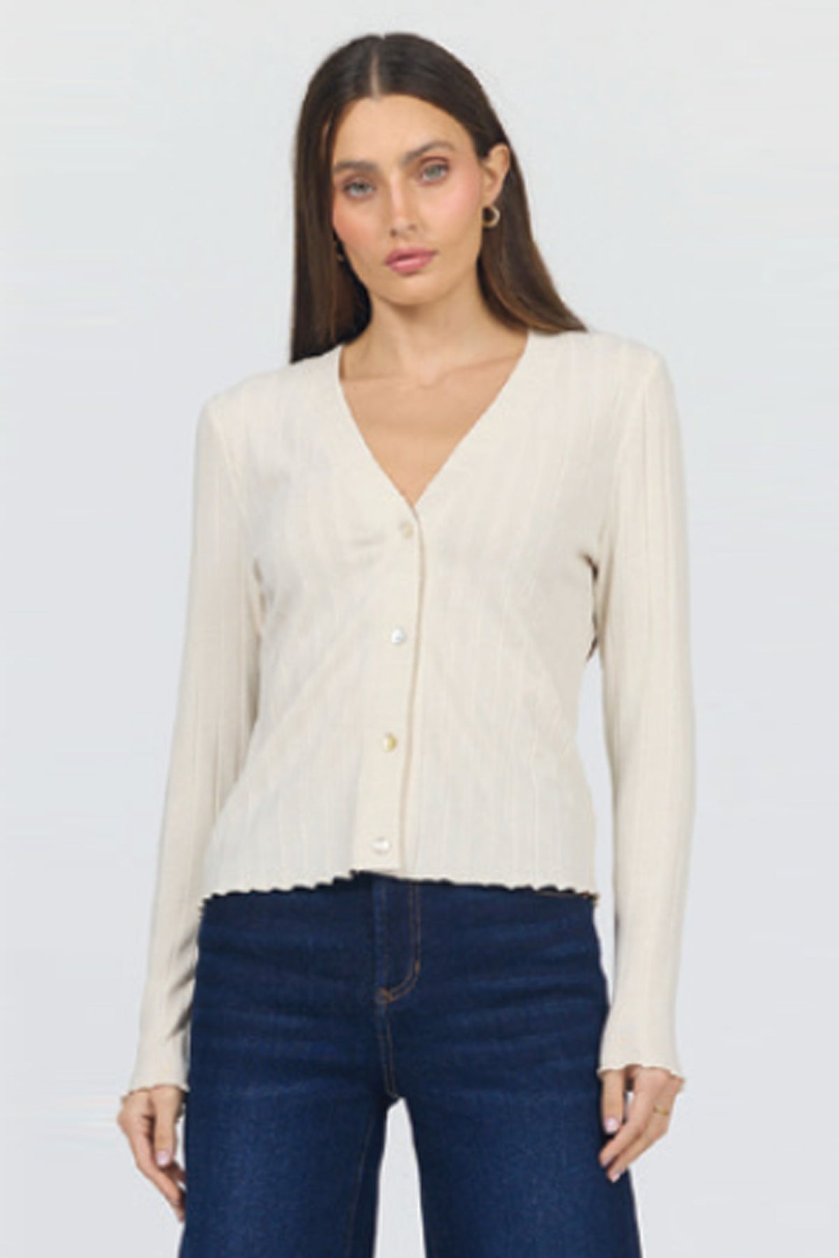 holland-cardigan-bing-cherry — Dear John Denim