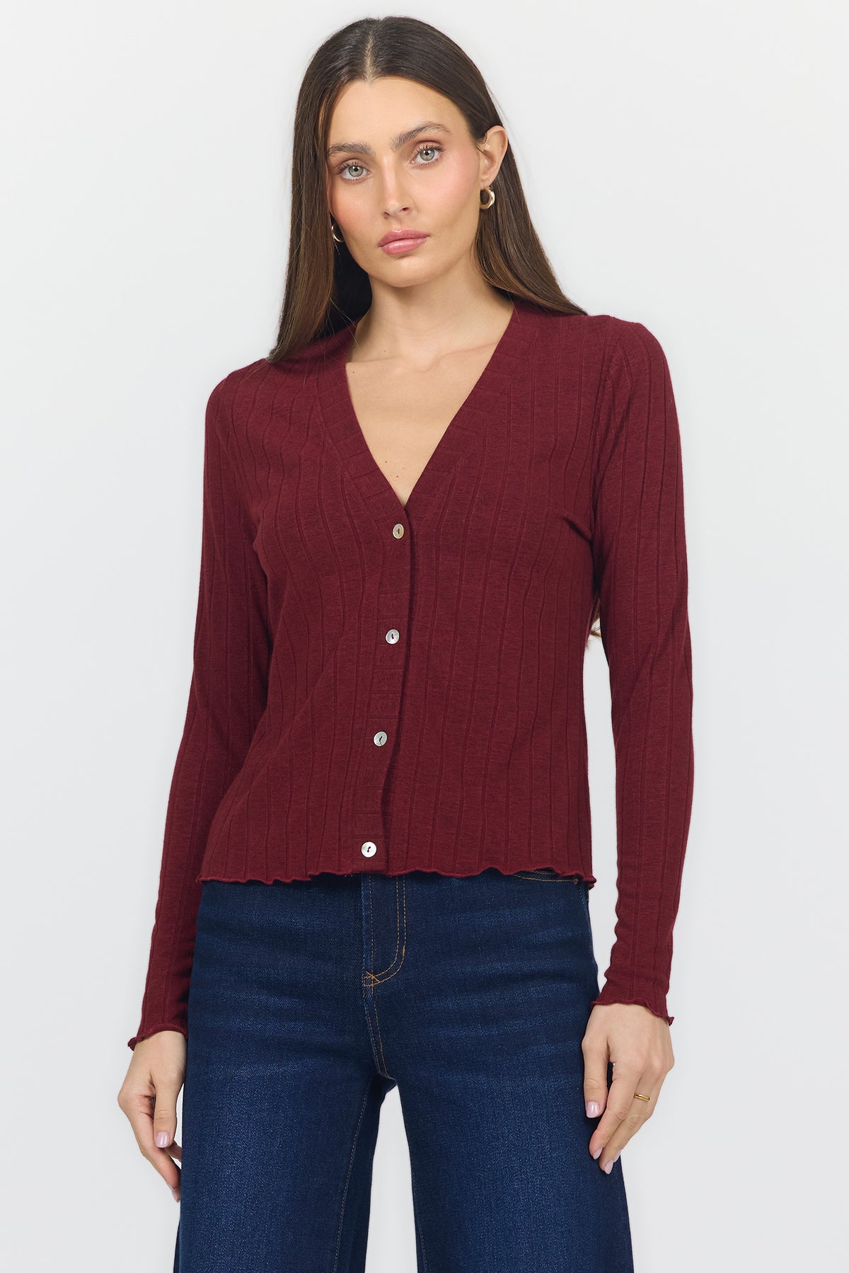 holland-long-sleeve-top-bing-cherry — Dear John Denim