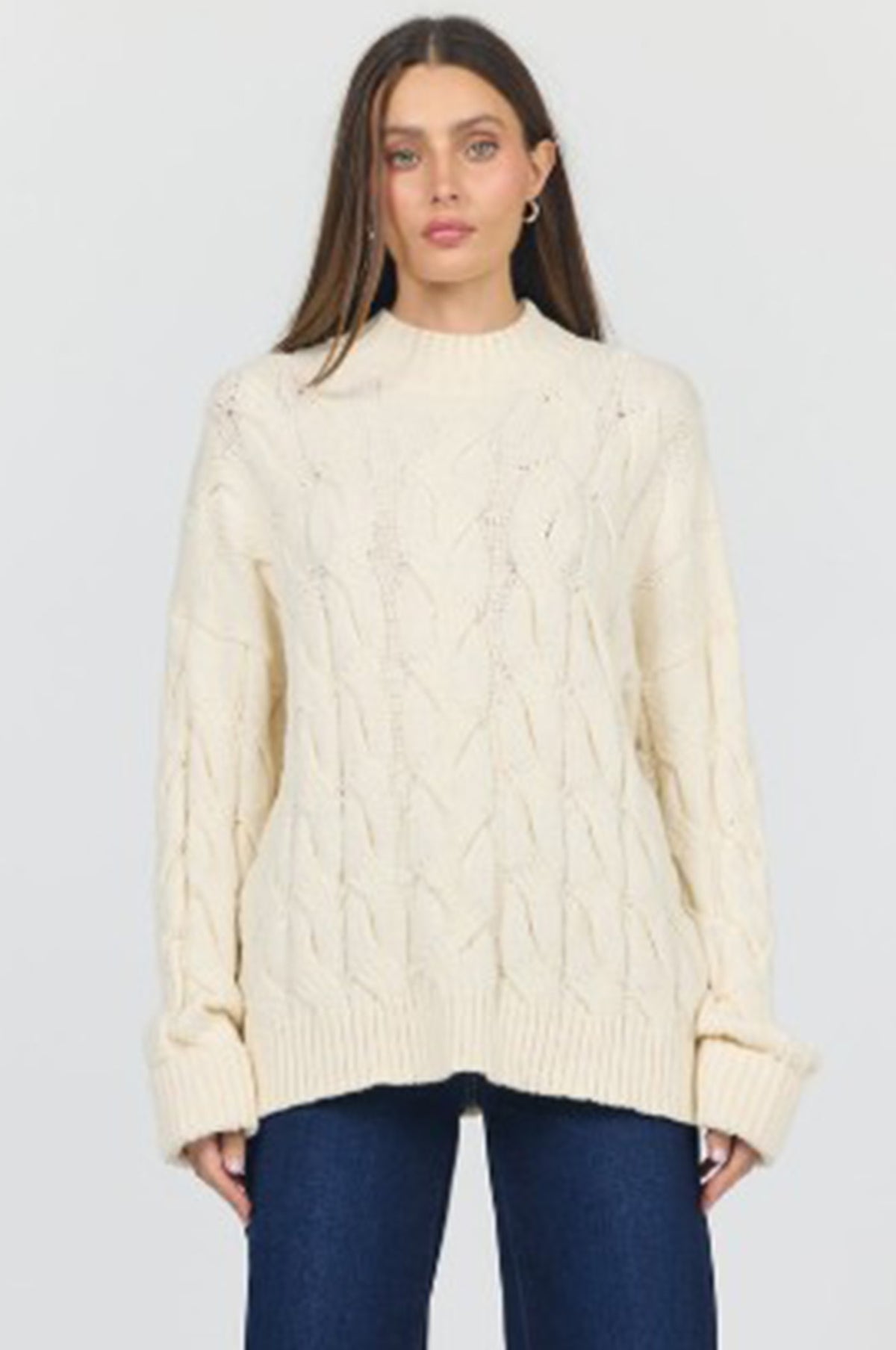 yvette-long-sleeve-sweater-cream — Dear John Denim