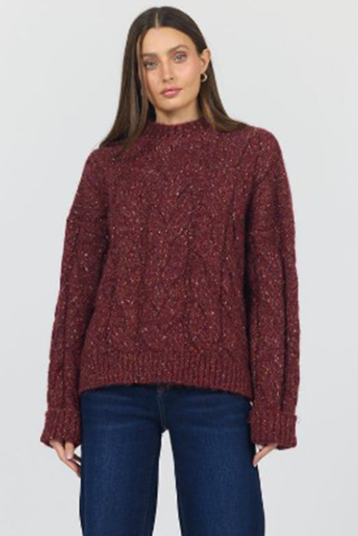 yvette-long-sleeve-sweater-spicy-red — Dear John Denim