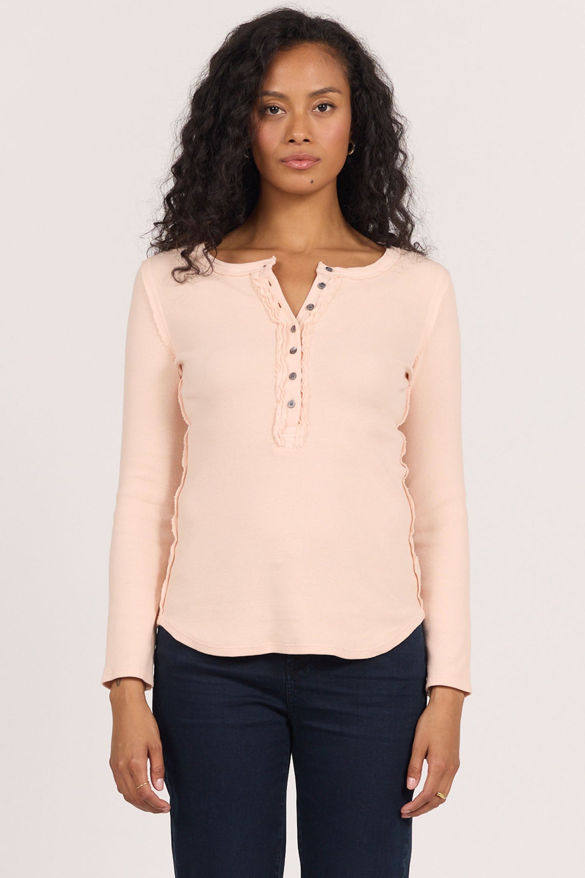 edie-long-sleeve-tee-cameo-rose — Dear John Denim