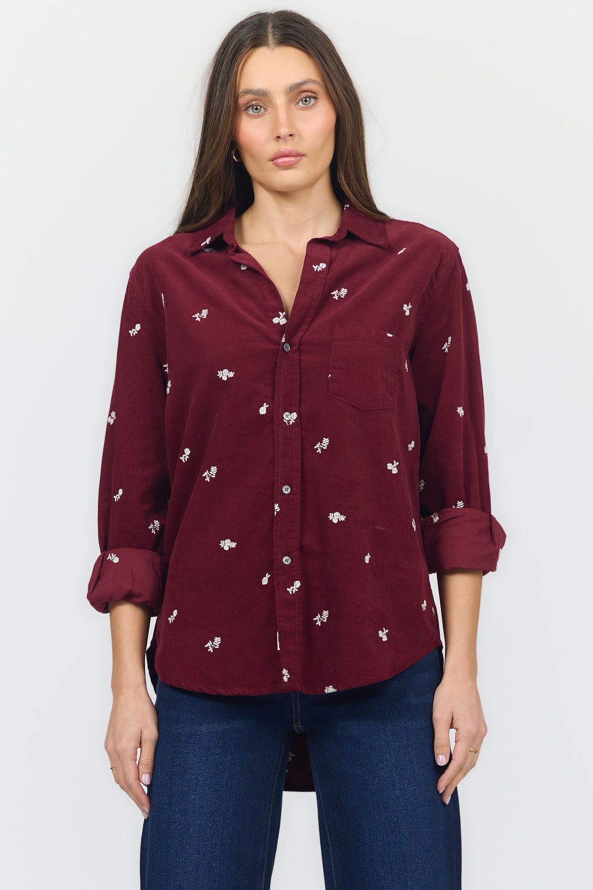 galina-long-sleeve-shirt-tea-rose-cord — Dear John Denim