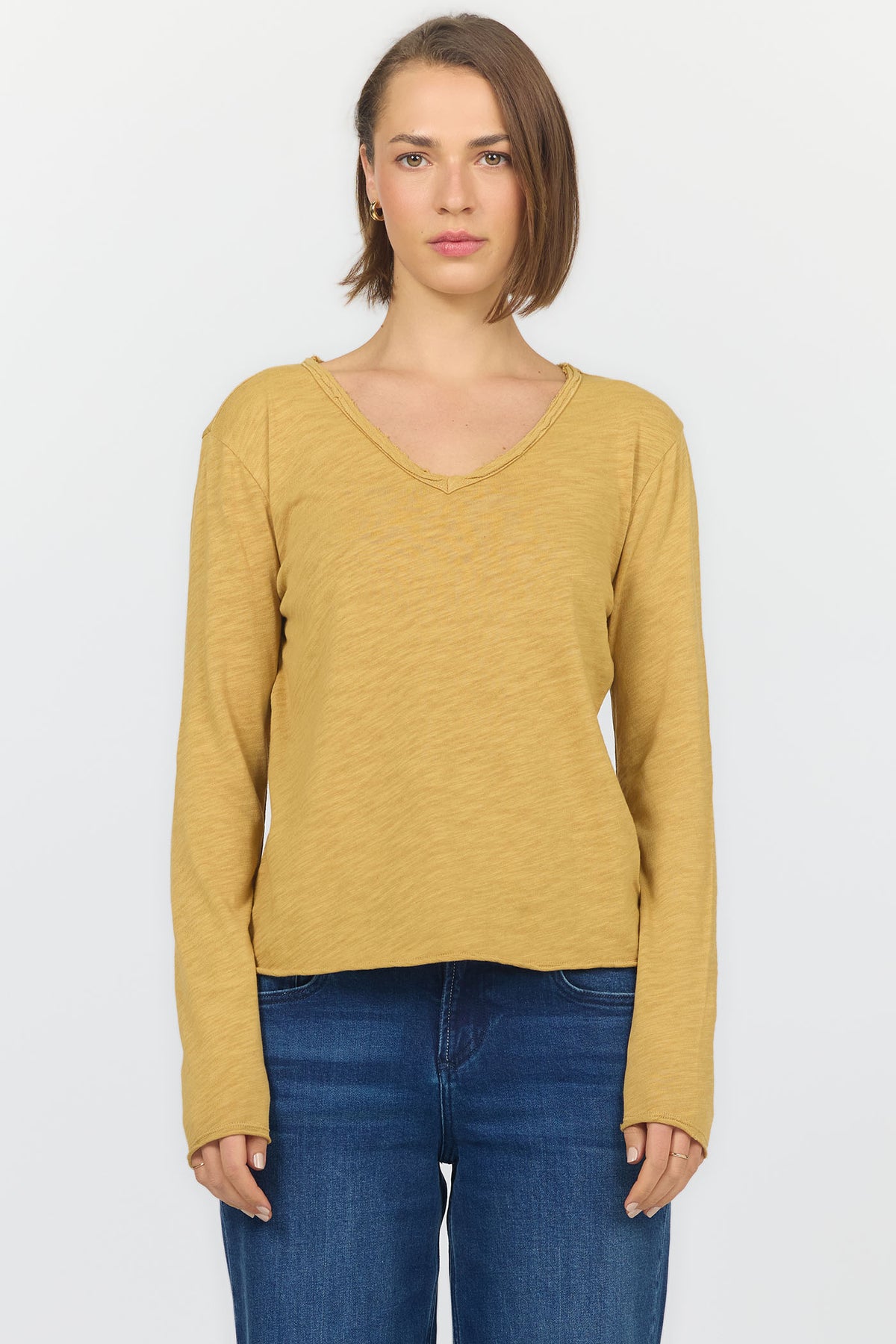 vanya-long-sleeve-tee-curry — Dear John Denim