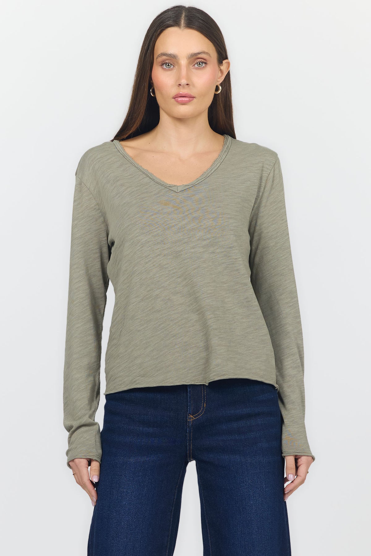 vanya-long-sleeve-tee-vetiver — Dear John Denim