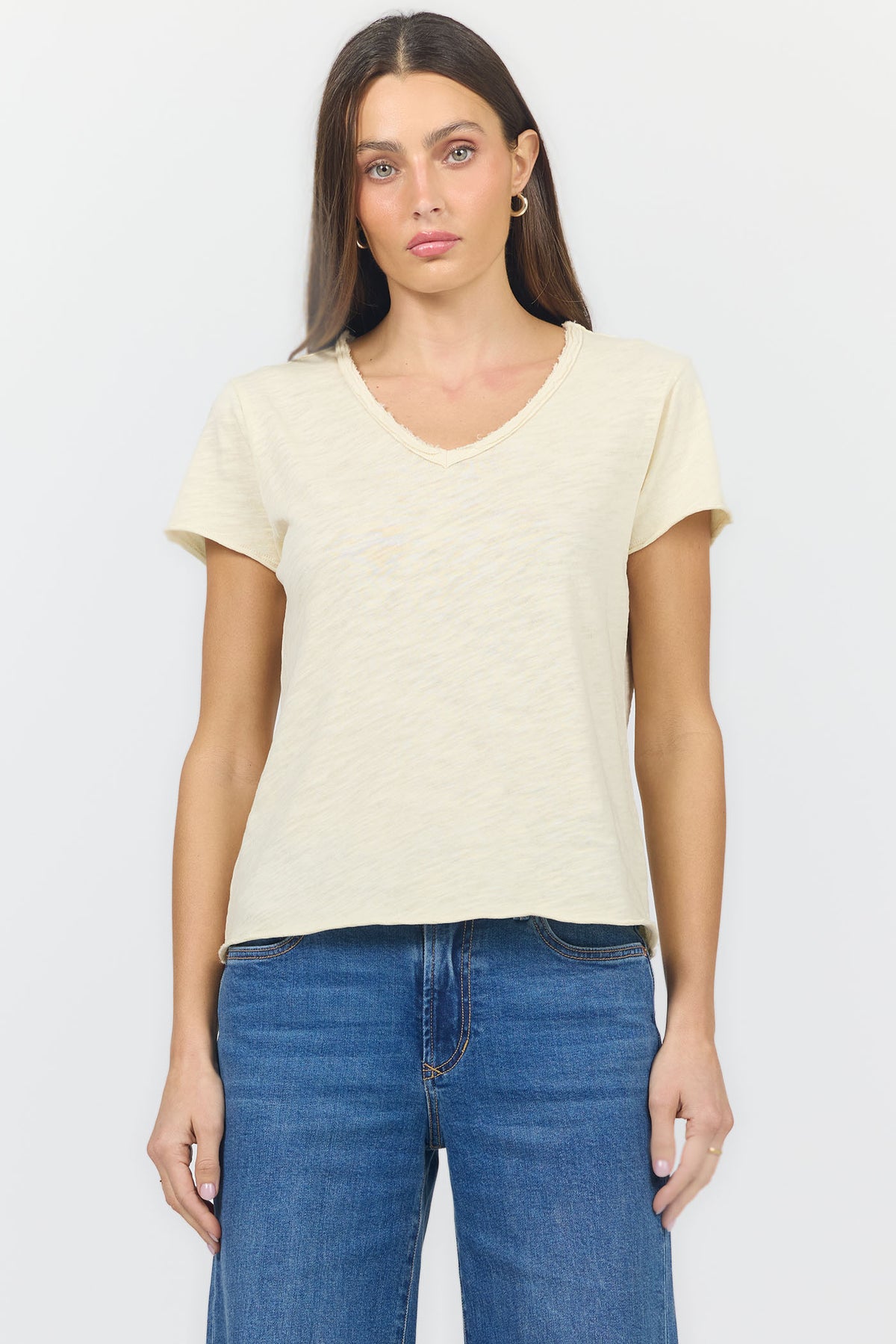 vanya-v-neck-slub-tee-rutabaga — Dear John Denim