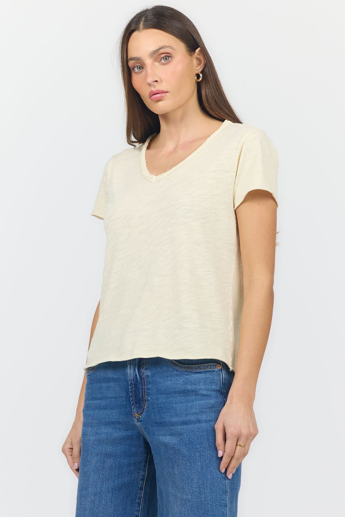 vanya-v-neck-slub-tee-rutabaga — Dear John Denim
