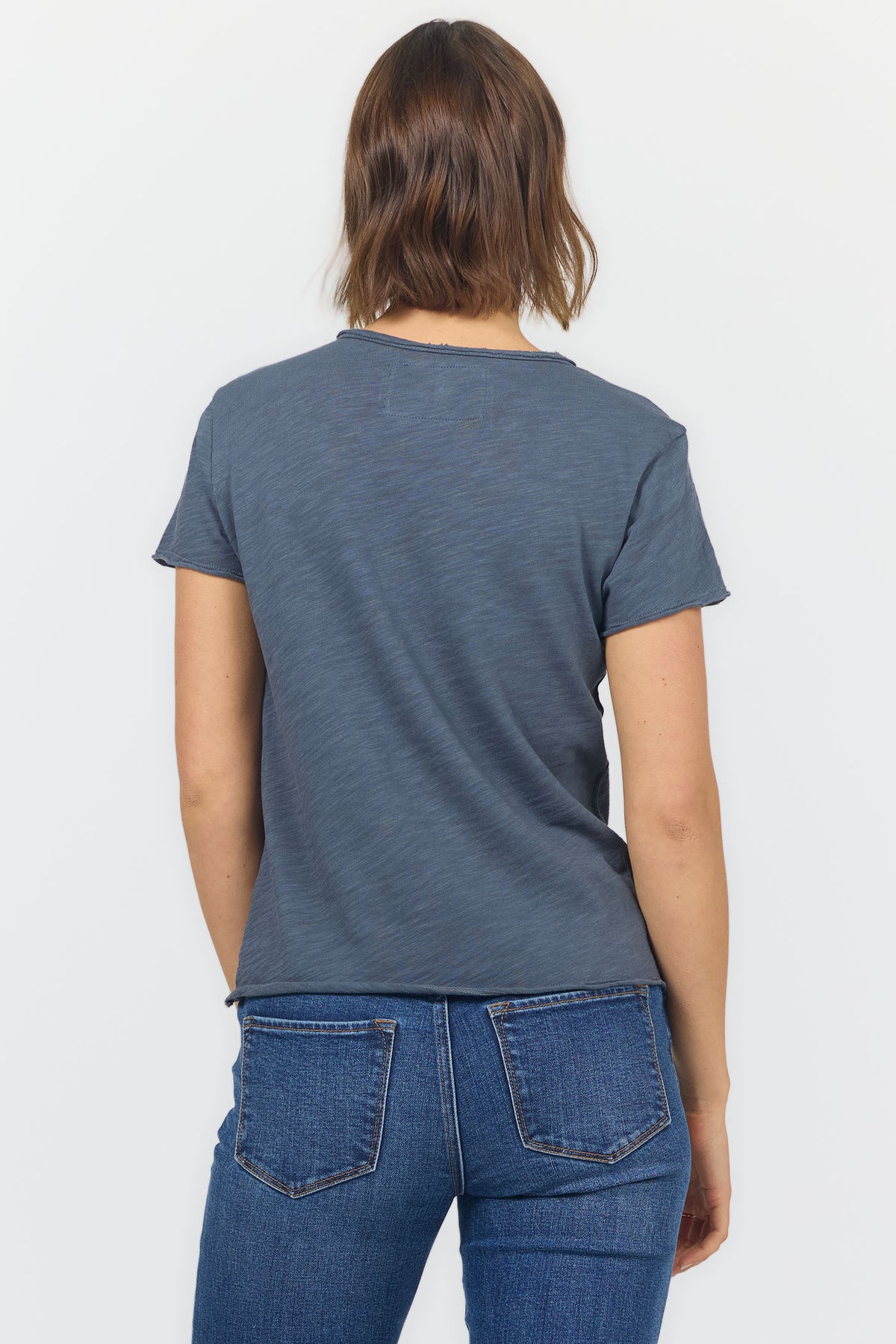 vanya-v-neck-slub-tee-with-raw-edge-details-garment-dyed-turbulence — Dear John Denim