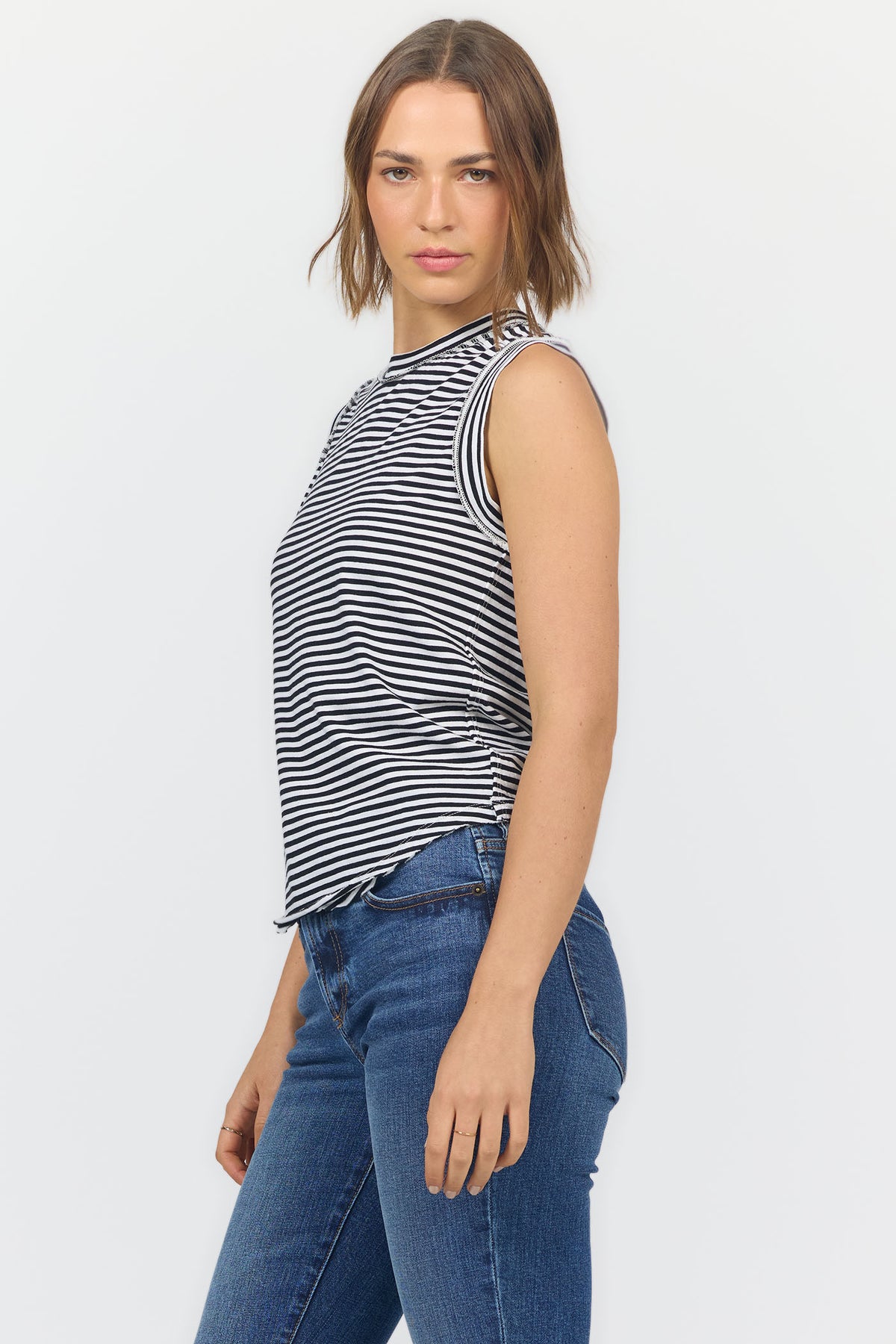 BW STRIPE-DKN2102D8BWS-3 — Dear John Denim