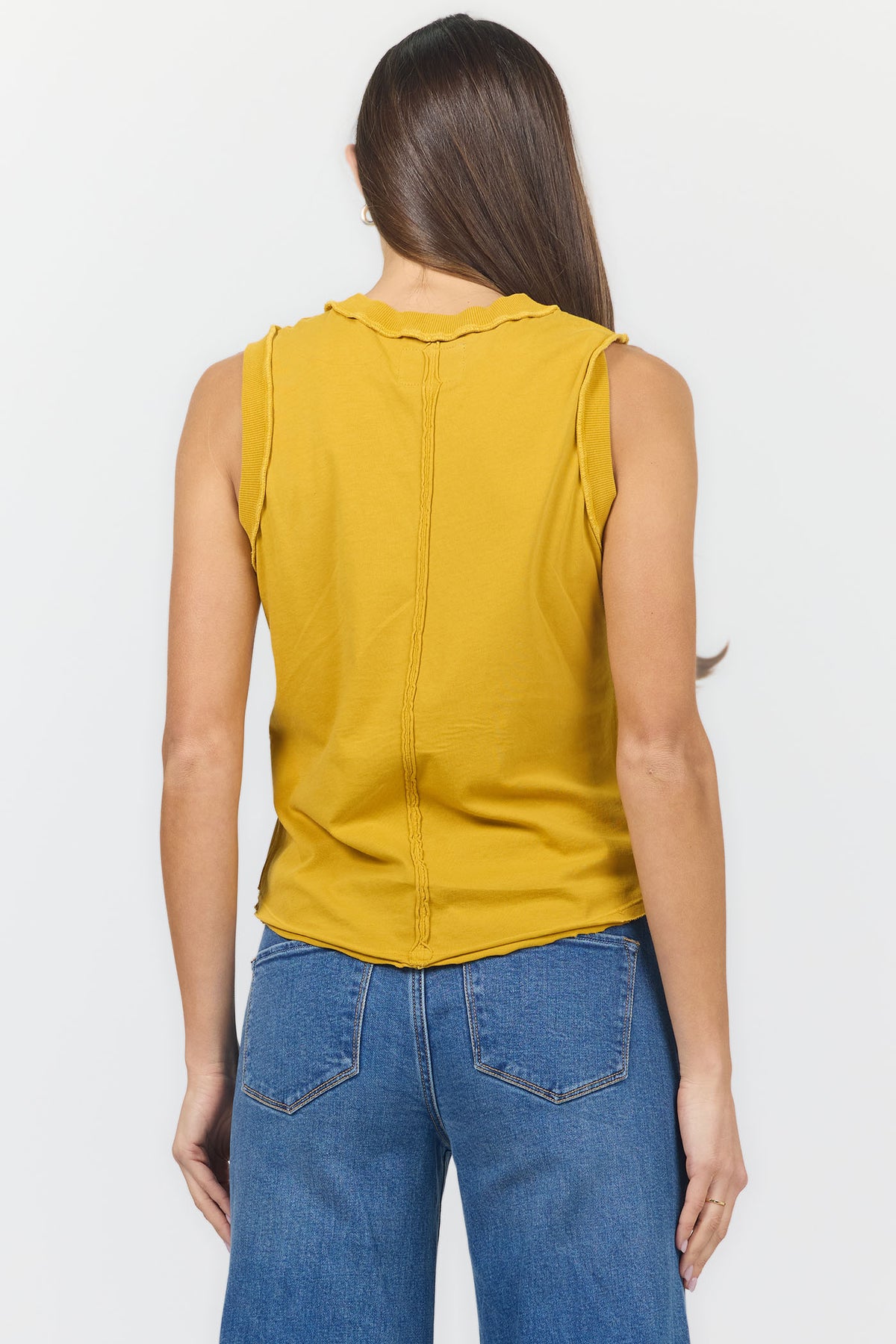 zo-crew-neck-tank-goldflake — Dear John Denim