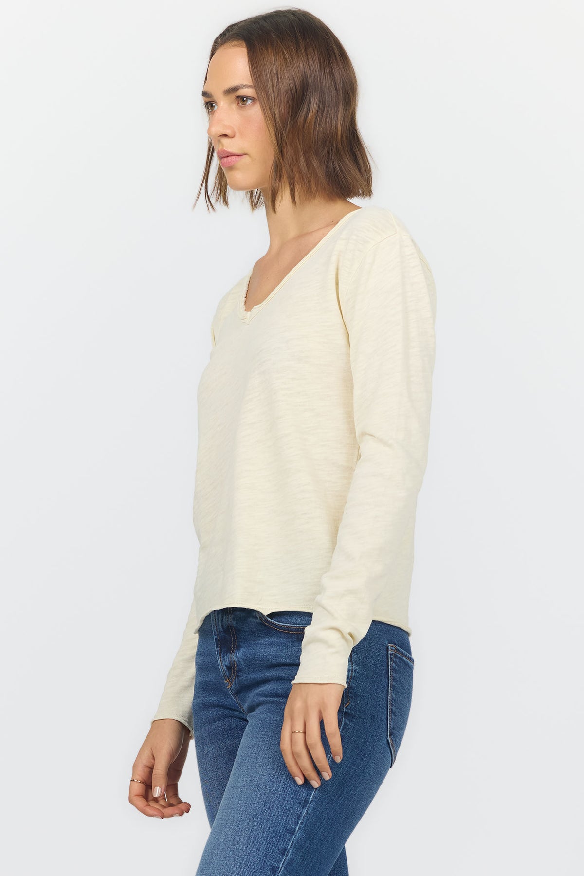 vanya-long-sleeve-v-neck-tee-rutabaga — Dear John Denim
