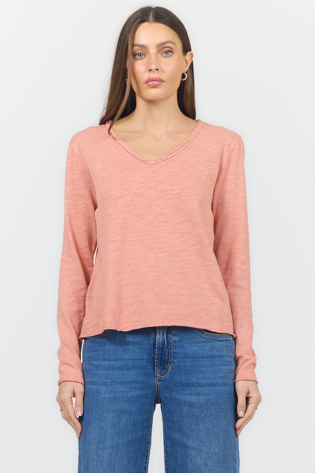 vanya-long-sleeve-tee-rose-dawn — Dear John Denim