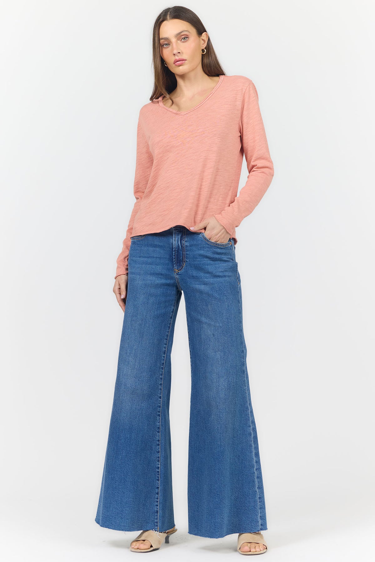 vanya-long-sleeve-tee-rose-dawn — Dear John Denim
