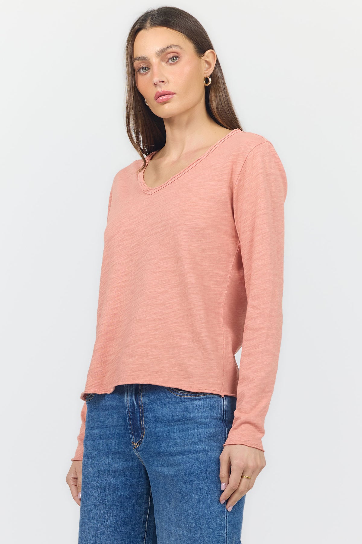 vanya-long-sleeve-tee-rose-dawn — Dear John Denim