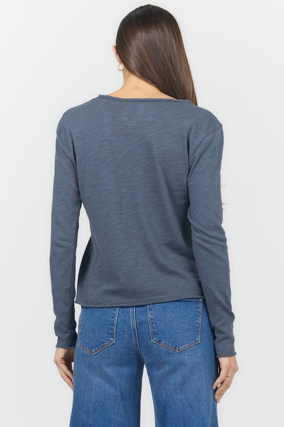 vanya-long-sleeve-v-neck-tee-turbulence — Dear John Denim
