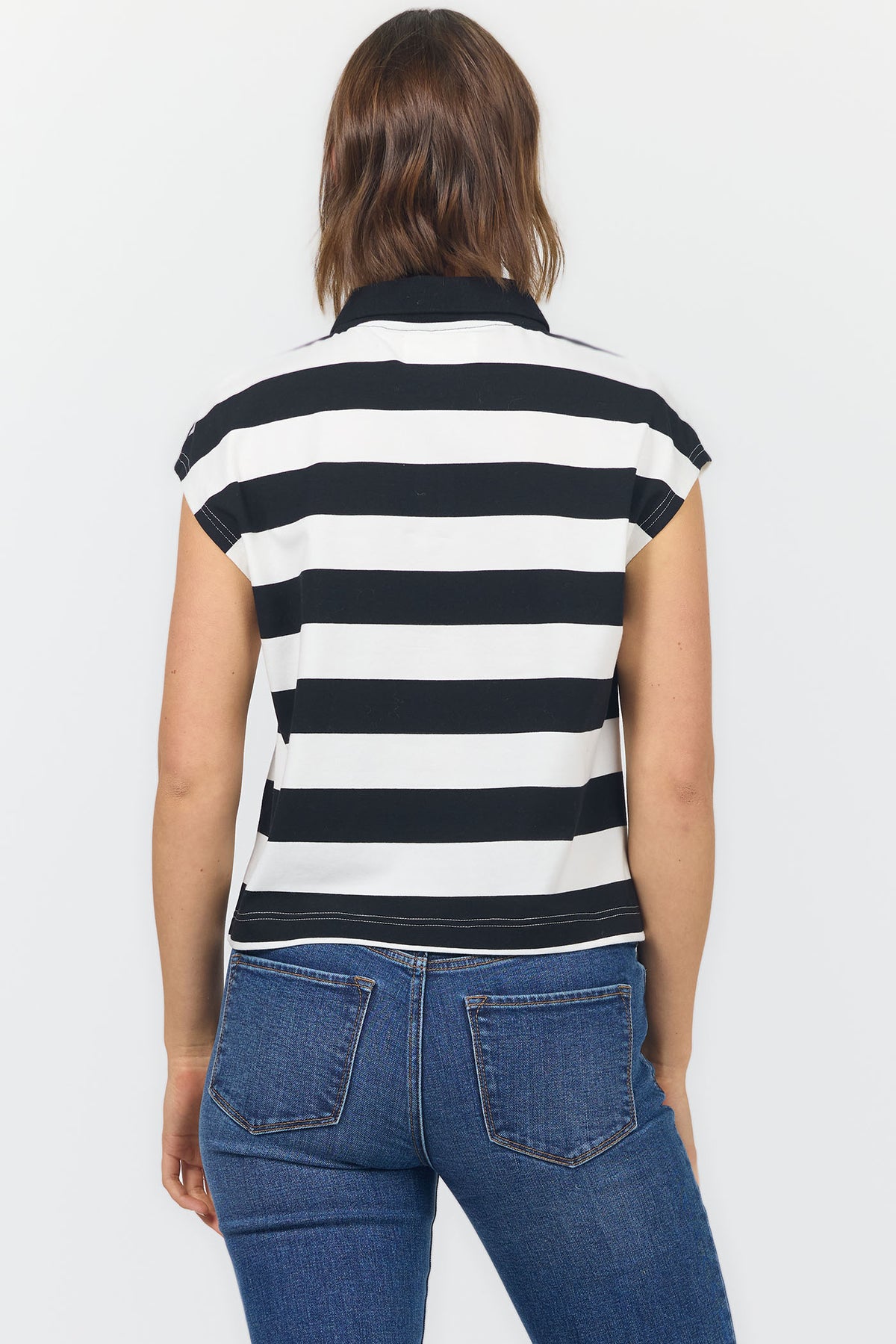 Tyra Top Black Stripe — Dear John Denim