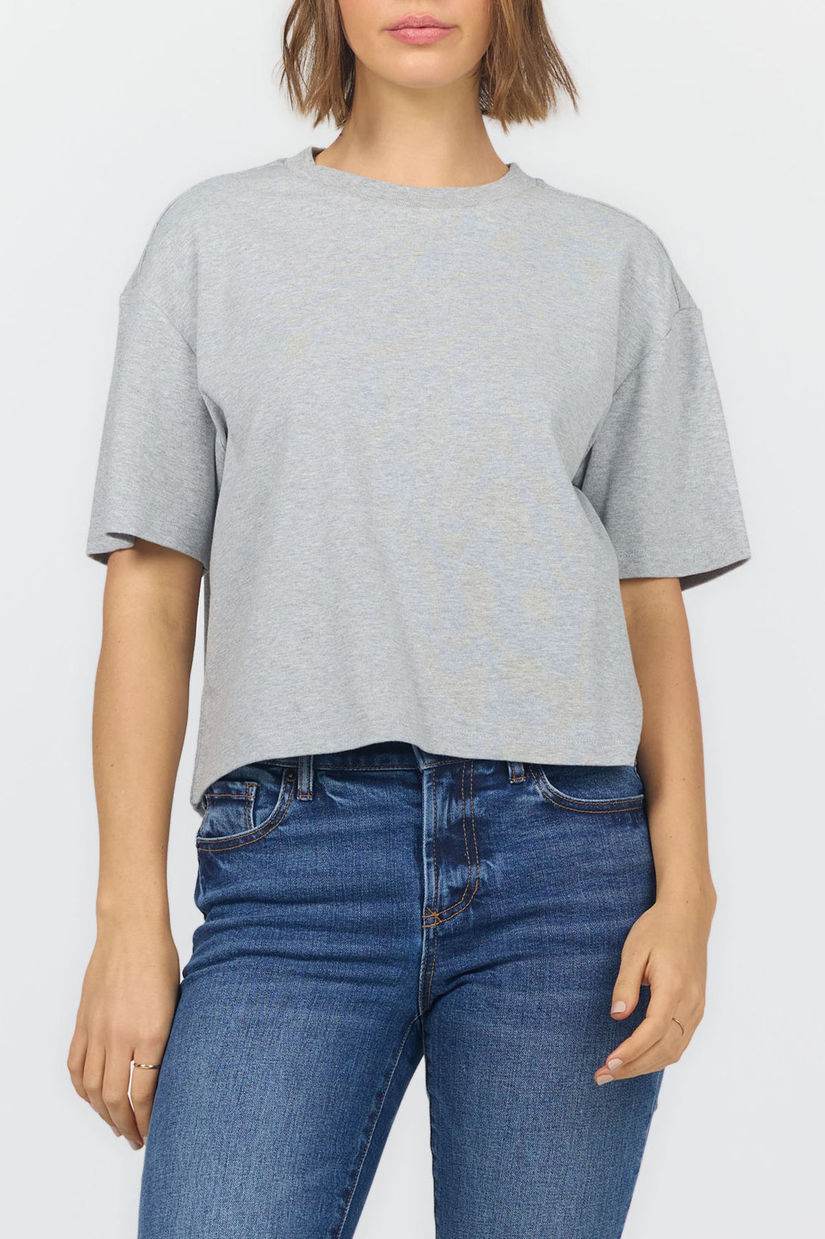 maddox-crew-neck-short-sleeve-tee-heather-grey — Dear John Denim