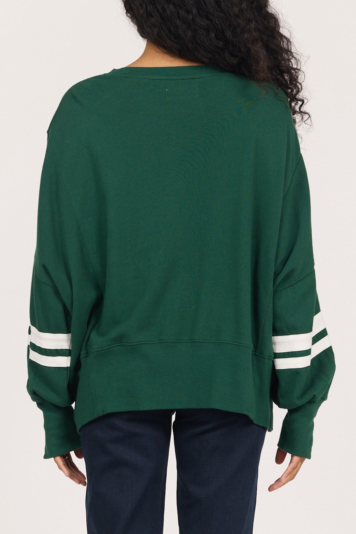 trenton-oversized-sweatshirt-with-stripe-detail-pinenedle — Dear John Denim