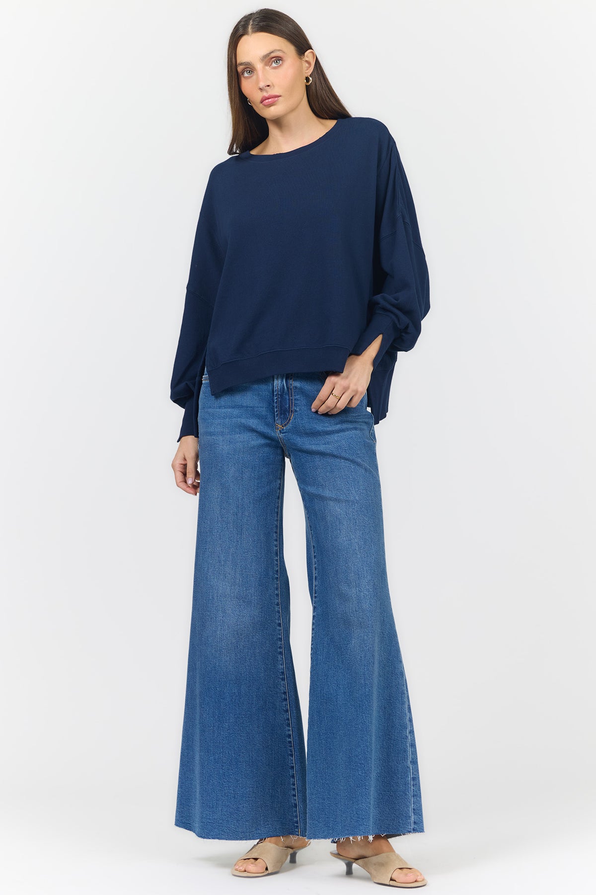 trenton-oversized-terry-sweatershirt-sweater-black-iris — Dear John Denim
