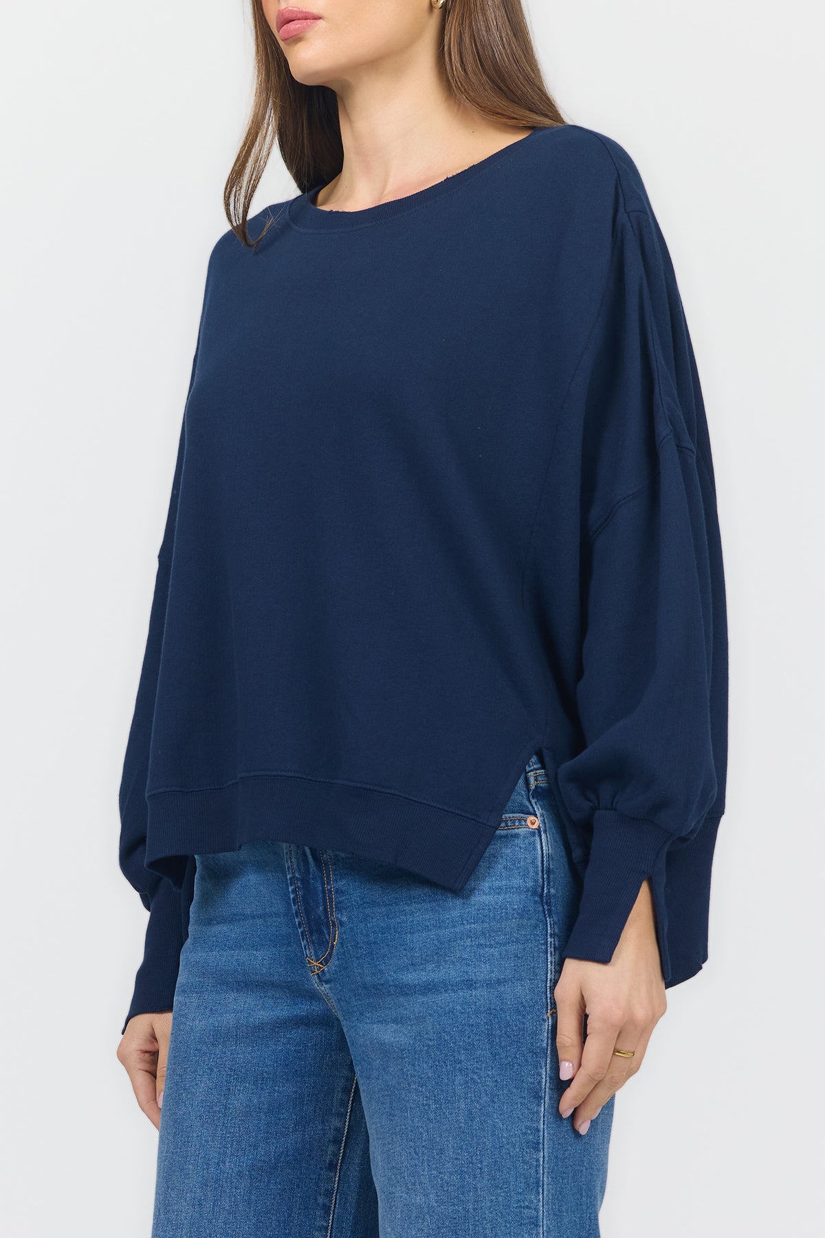 trenton-oversized-terry-sweatershirt-sweater-black-iris — Dear John Denim