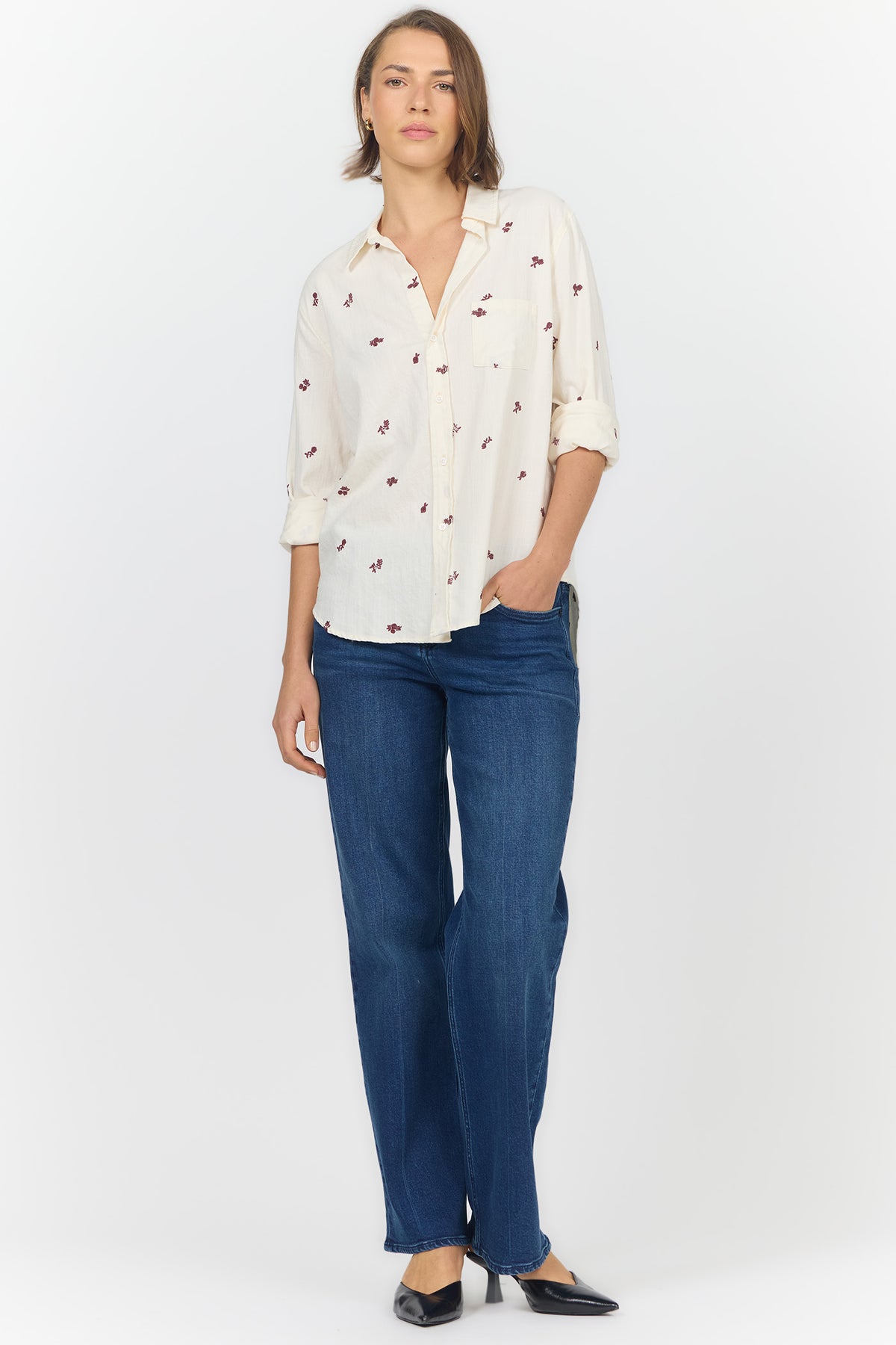 galina-relaxed-button-up-shirt-almond-rose-stripe — Dear John Denim