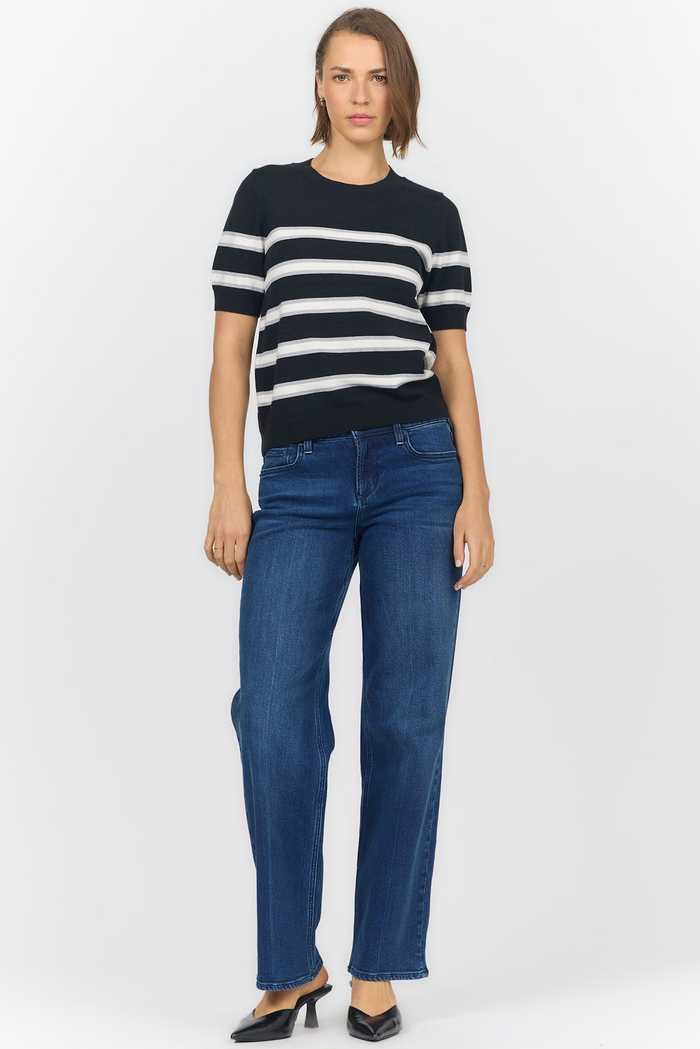 amaris-relaxed-fit-crew-neck-short-sleeve-stripe-sweater-black-and-grey