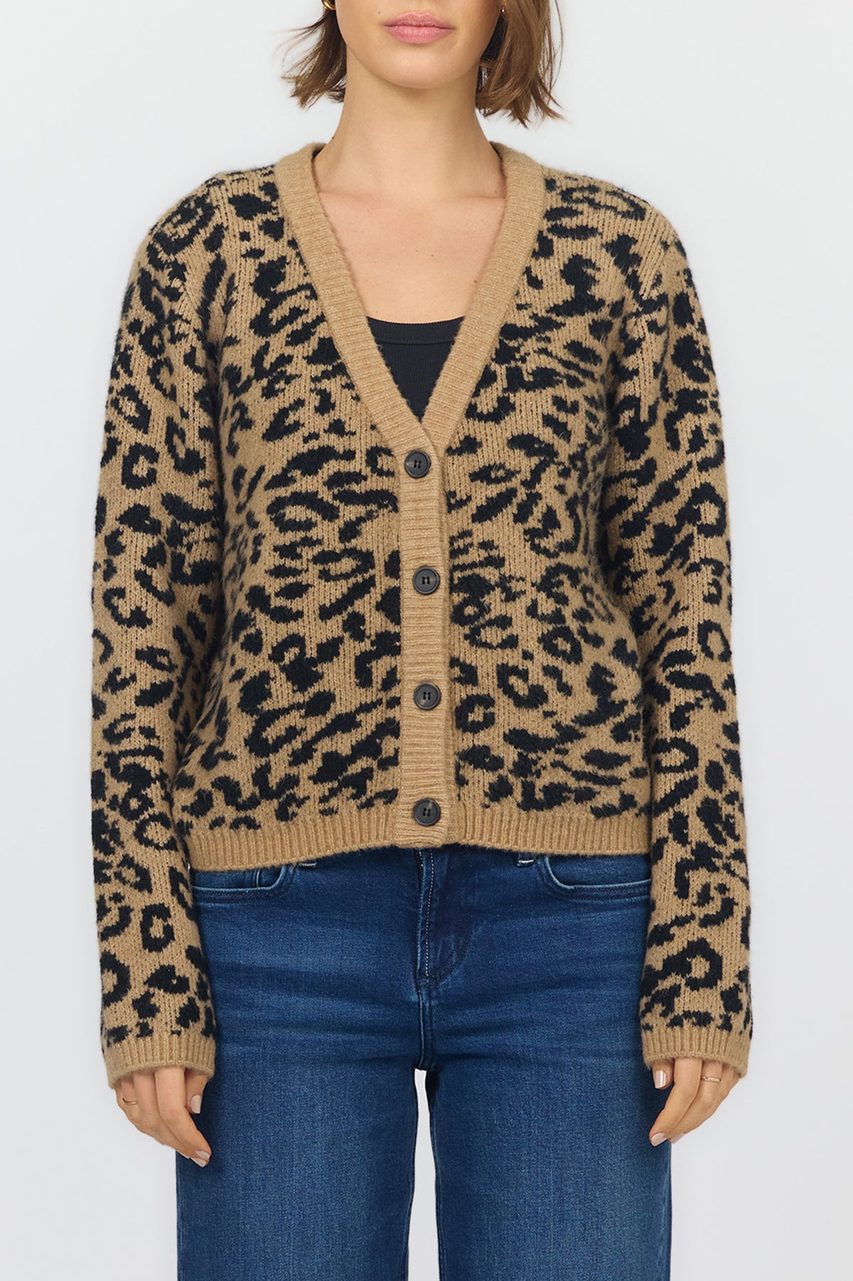 naylani-long-sleeve-relaxed-fit-cardigan-tan-leopard — Dear John Denim