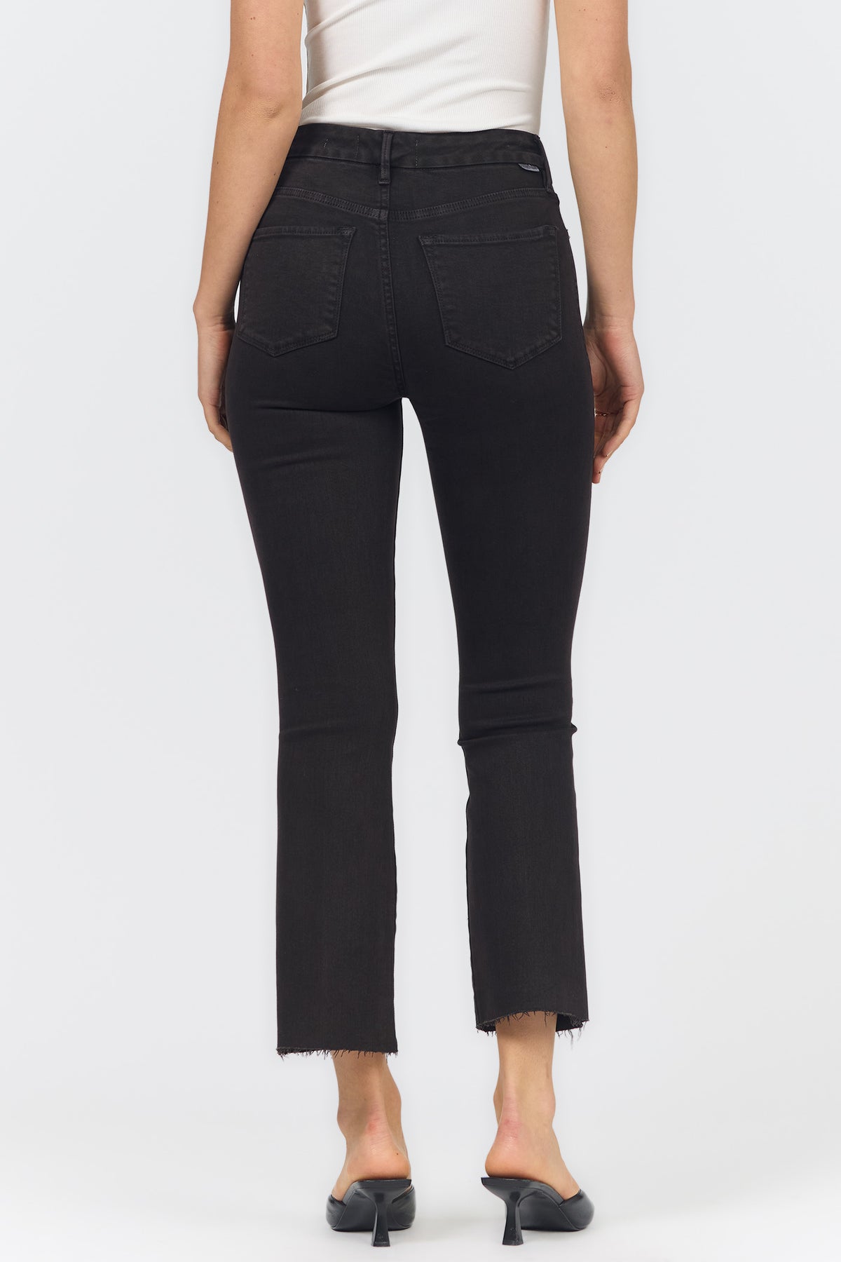 jeanne-flare-mid-rise-raw-cut-hem-jean-chocolate-torte — Dear John Denim