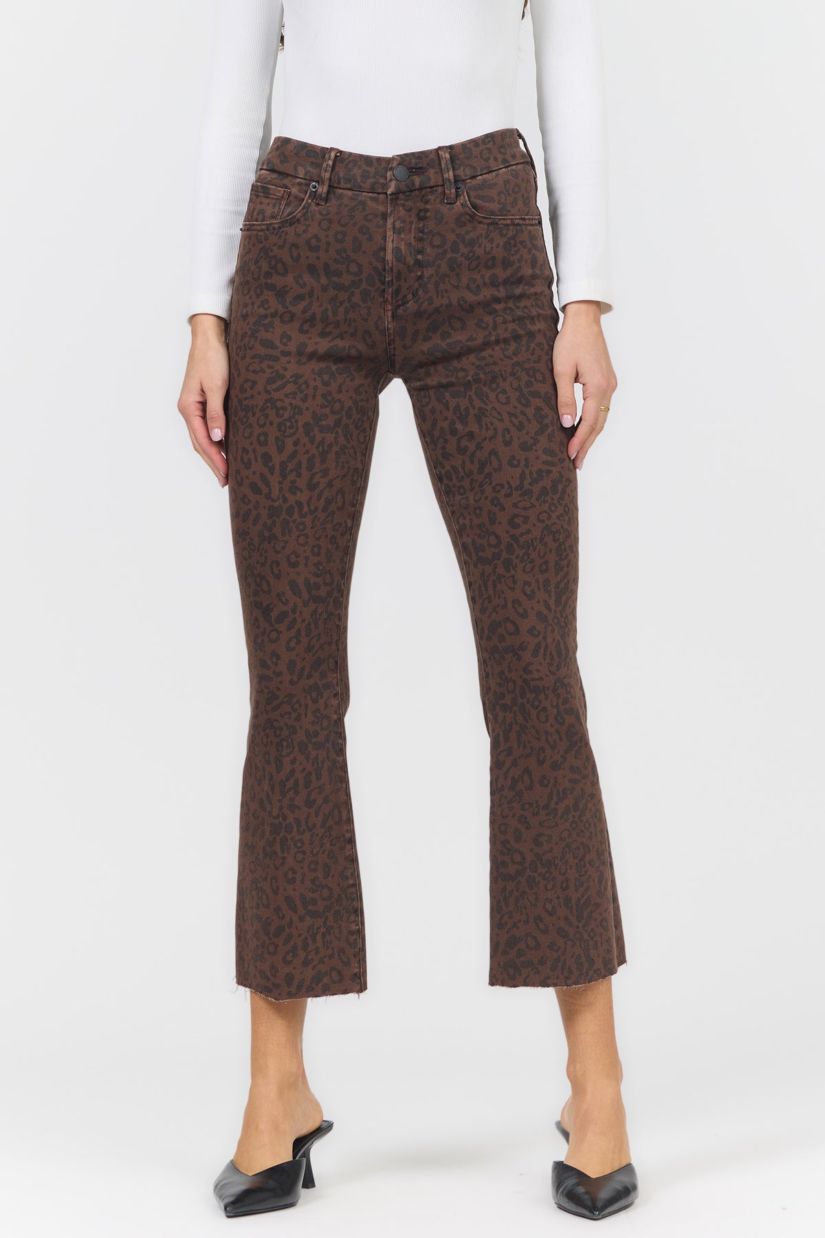 jeanne-flare-mid-rise-raw-cut-hem-jean-brown-leopard — Dear John Denim